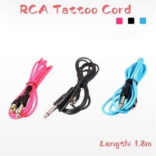 POWER Rca สายไฟซิลิโคน 1 . 8 เมตรสําหรับสักเพาเวอร์ซัพพลายและเครื่องสัก