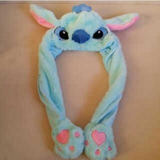 หมวกหูกระติก ลาย สติช Stitch บีบที่รูปมือด้านล่าง หูจะกระดิกขึ้นลงได้ค่ะ เด็ก ผู้ใหญ่ ใส่ได้ค่ะ