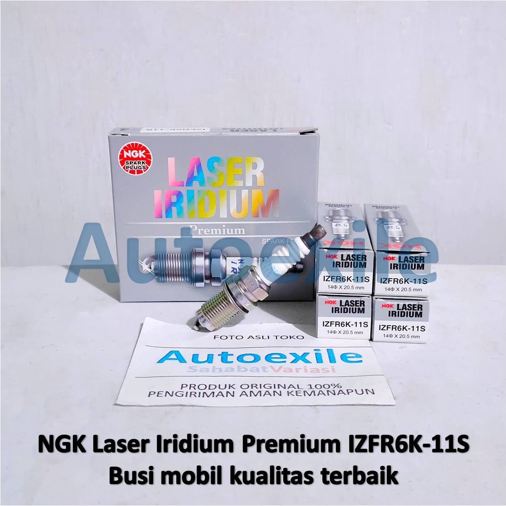 Original NGK Laser Iridium Premium IZFR6K-11S IZFR6K11S หัวเทียนรถยนต์สําหรับ Honda CRV 2400 cc