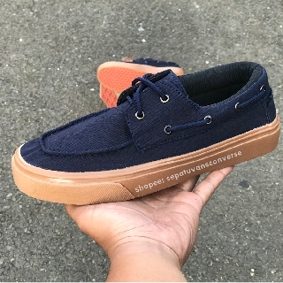 Zapato Navy Gum Waffle DT Vans รองเท้าผ้าใบลําลอง