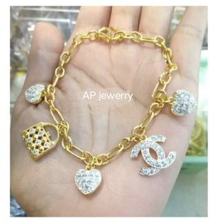 สร้อยข้อมือ สร้อยหุ้มทอง 24K  สินค้ามีขายในห้าง