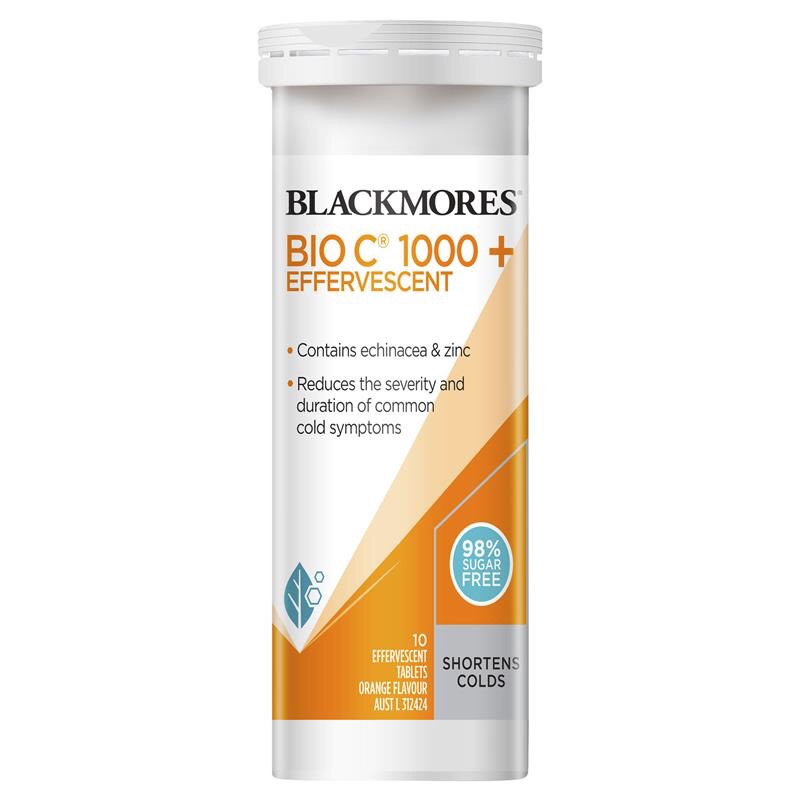 Blackmores Bio C 1000 Echinacea + Zinc 10 Effervescent Tablet