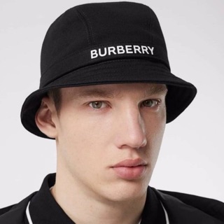 Burberry Logo-Print -Jersey Bucket Hat