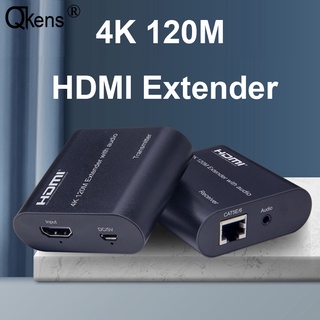 สายเคเบิลเครือข่ายอีเธอร์เน็ต HDMI 4K Cat5e Cat6 RJ45 120 ม. สําหรับ PS4 DVD STB แล็ปท็อป PC เป็นทีวีโปรเจคเตอร์