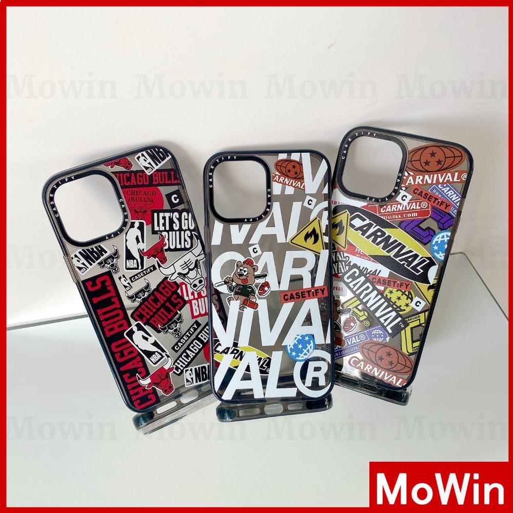 Mowin - เคสมือถือ ซิลิโคนใส สีดำเทา กรอบกล้องกันกระแทก สำหรับ iPhone 12 Pro Max iPhone 11 iPhone 7 8