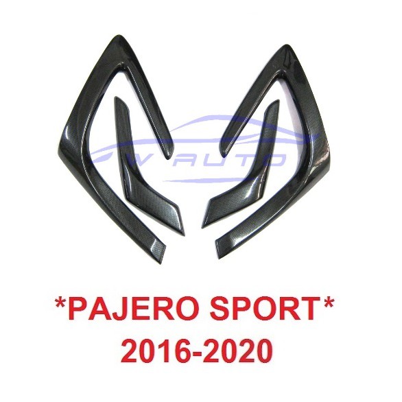 4ชิ้น ครอบเท้าแขน ลายเคฟล่า Mitsubishi Pajero sport 2016-2020 ครอบที่พักแขนในรถ มิตซูบิชิ ปาเจโร่ กันรอย ที่เท้าแขน 2018
