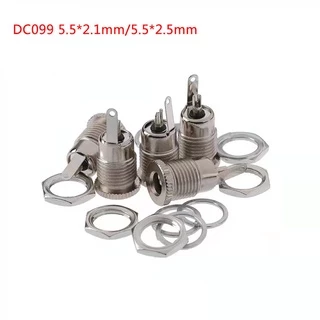 เต้ารับไฟฟ้า DC099 เต้ารับหญิง ขนาด 5.5*2.1mm/5.5*2.5mm โลหะ เต้ารับชาร์จ แจ็ค dc ตัวเมีย