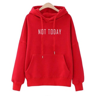 เสื้อกันหนาว มีฮู้ด ลาย Not Today Sudadera แฟชั่นฤดูใบไม้ร่วง และฤดูหนาว สําหรับผู้ชาย GT