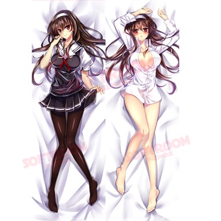 Utaha Saenai Heroine No Sodatekata Dakimakura ปลอกหมอนอิงโซฟา แบบนิ่ม ลายอนิเมะญี่ปุ่น Otaku ขนาด 50x150 ซม. DK2548