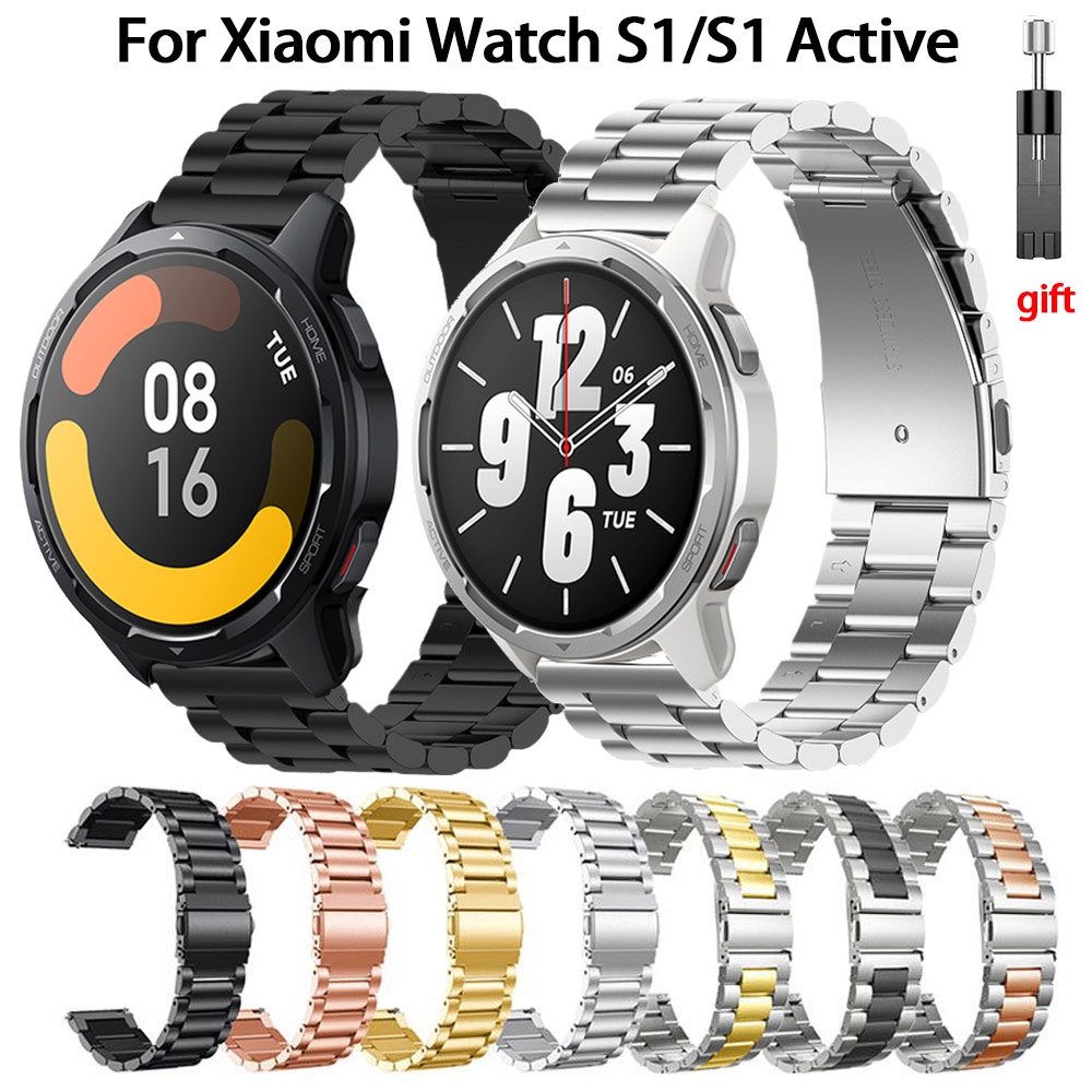 สาย xiaomi watch s1 active สายนาฬิกาข้อมือ สแตนเลส สำหรับ xiaomi watch s1 s1 active นาฬิกาสมาร์ท strap