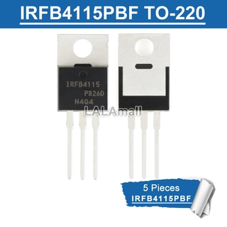 Original 5pcs IRFB4115PBF ทรานซิสเตอร์ Irfb4115Pbf To - 220 Irfb 4115 To - 220 N - Channel 150 V / 104 A 5 ชิ้น