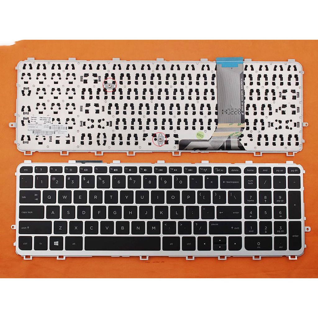 ใหม่สําหรับ HP Envy 15-J 15-J000 15T-J000 15T-J100 15Z-J000 15Z-J100 คีย์บอร์ด US ไม่มี backlit