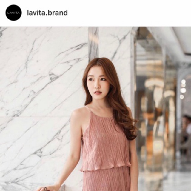 Maltida pleat dress dust pink: lavita brand
