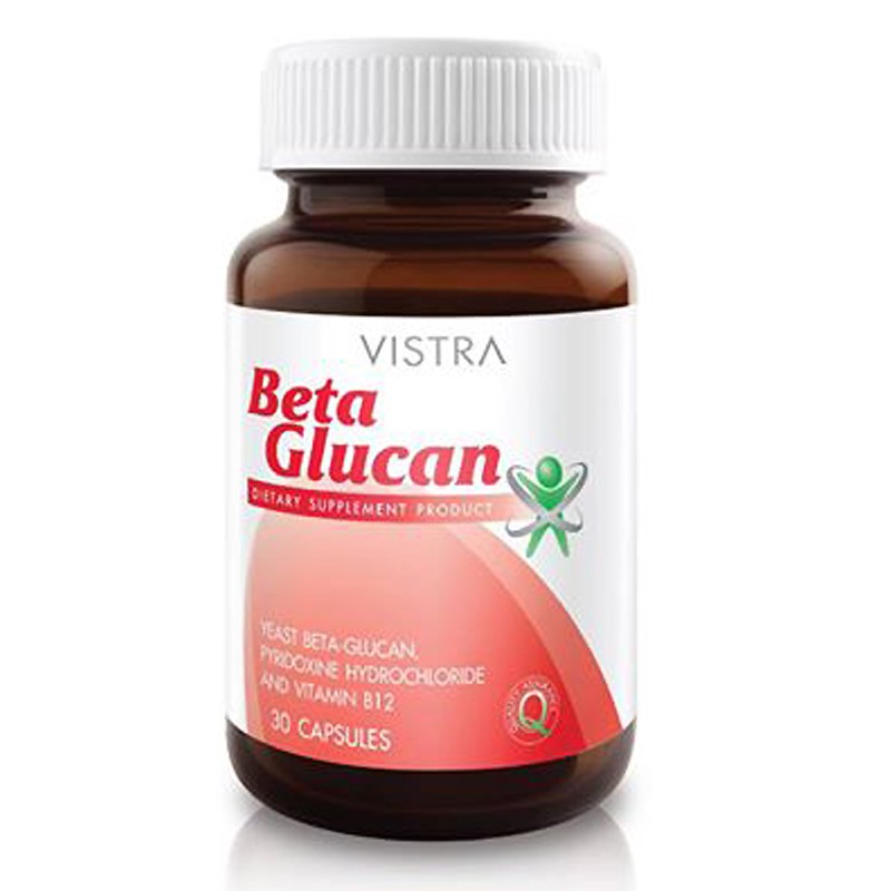 VISTRA Beta Glucan 30 แคปซูล  วิสทร้า เบต้า-กลูแคน