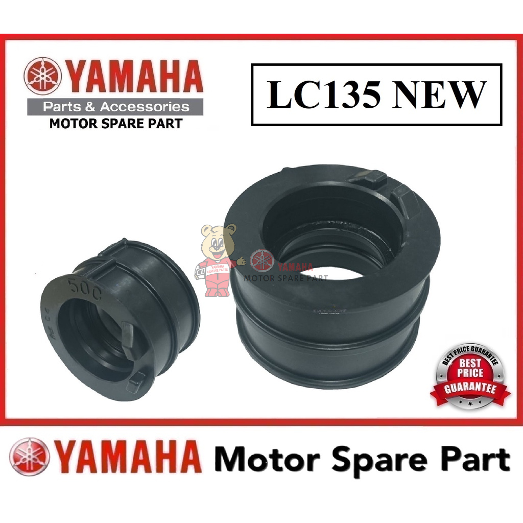 YAMAHA LC135 ใหม่ INTAKE PIPE RUBBER 0 CARBURETOR JOINT RUBBER GETAH HITAM 50C-E4453-00 LC135 V2 V3 
