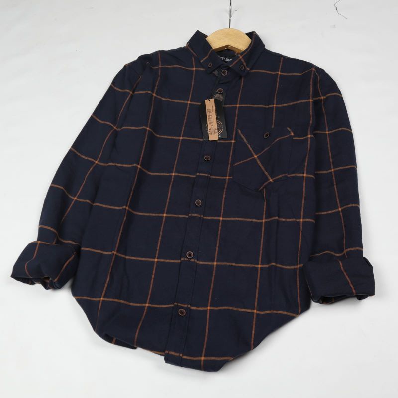 Kemeja Q11 เสื้อเชิ้ตผ้าสักหลาดขนสัตว์นําเข้าแขนยาว