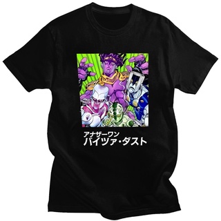 Summer New Jojo Bizarre Adventure T Shirt For Men Short Sleeve Jotaro Kujo Manga Graphic Tshirt Cotton Harajuku Casual T