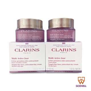 CLARINS - Multi-Active Day Cream 50ml (Normal to Day skin/All Skin Types) - Ship From Hong Kong