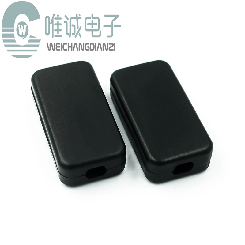 สีดํา Two-End Outlet พลาสติกกล่องแยกขนาดเล็ก USB Power Module ขนาดเล็ก Case.40 * 20 * 11