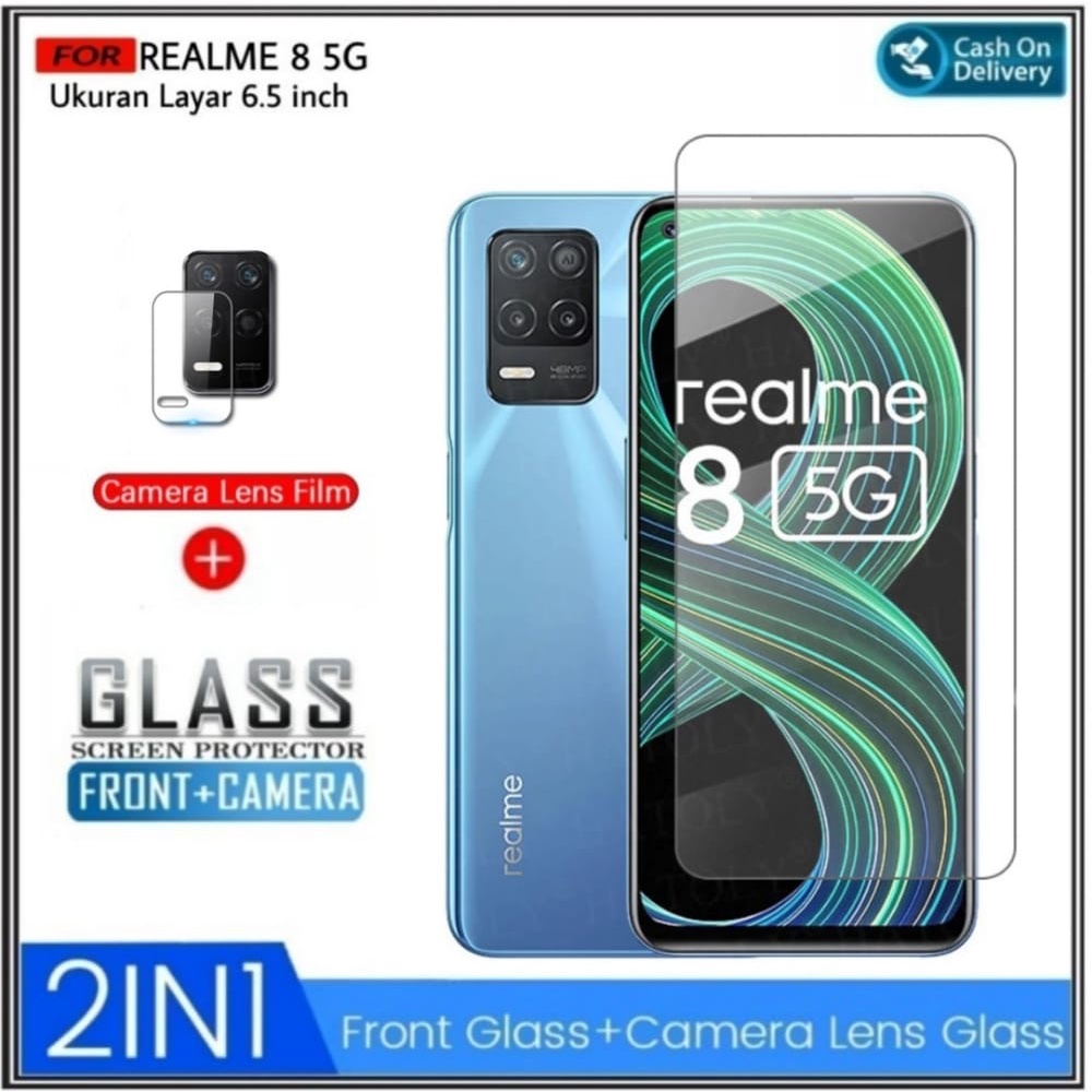 Mondi Store กระจกนิรภัย Realme 8 5G กระจกกล้องหลังป้องกันรอยขีดข่วน