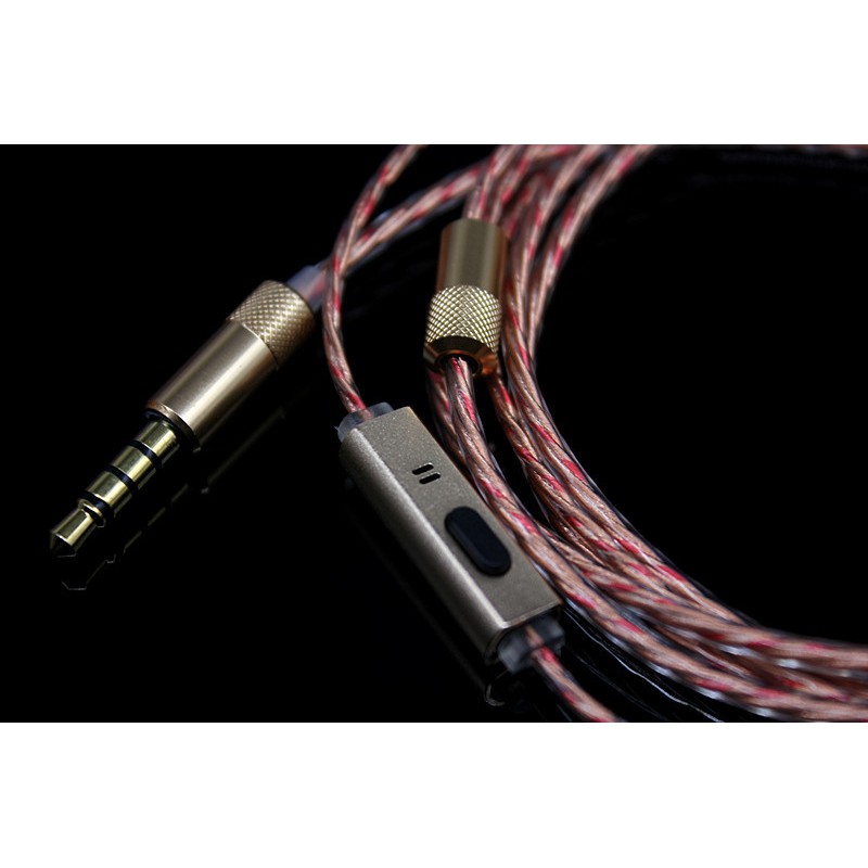 สายเคเบิ้ลหูฟังทองแดง 40 core 5n diy พร้อมไมโครโฟน