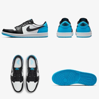 [ ของแท้ ] รองเท้า Air Jordan 1 Low Black and Dark Powder Blue ของใหม่ พร้อมส่ง ทุกขนาด