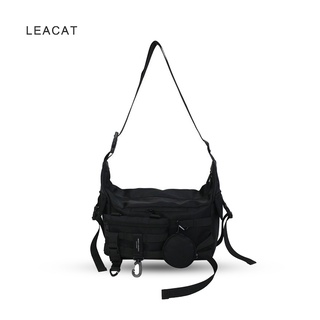 Leacat 3 in 1 กระเป๋าสะพายไหล่ กระเป๋าเมสเซนเจอร์ ความจุขนาดใหญ่ สไตล์ฮิปฮอป สําหรับผู้ชาย