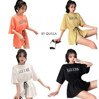 ชุดเดรสทรงหลวม QUILLA Loose Fit Minimalist Tee Dress