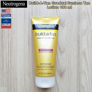 Neutrogena® Build-A-Tan Gradual Sunless Tan Lotion 198 ml นูโทรจีนา โลชั่นทาผิวสีแทน