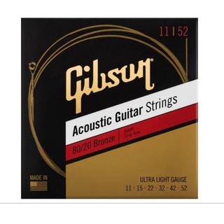 สายกีตาร์โปร่ง gibson  No.11-52