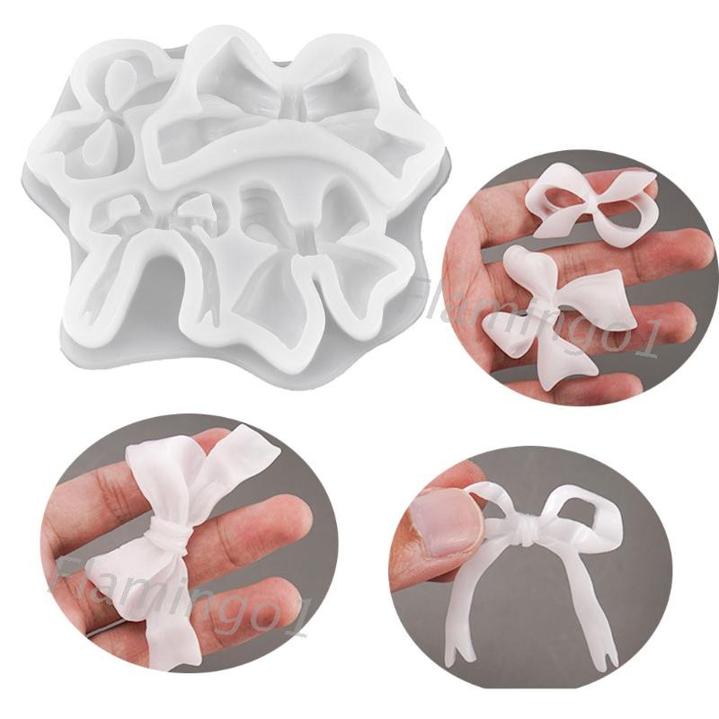 Bowtie Ribbon Silicone Resin Mold  Pendant Crystal Epoxy Resin Casting Mold