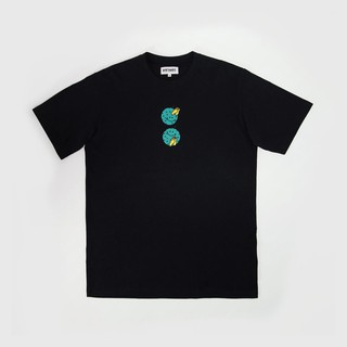 เสื้อยืดผ้าฝ้ายพิมพ์ลายเสื้อยืดคอกลมMahanakhon Lifestyle T-Shirt Hello/Durian เสื้อยืดมหานคร สตรีทแฟชั่น ไลฟ์สไตล์ ลายทุ