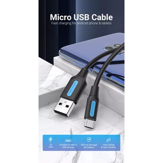 Vention USB 2.0 A Male to Micro USB Male Fast Charging