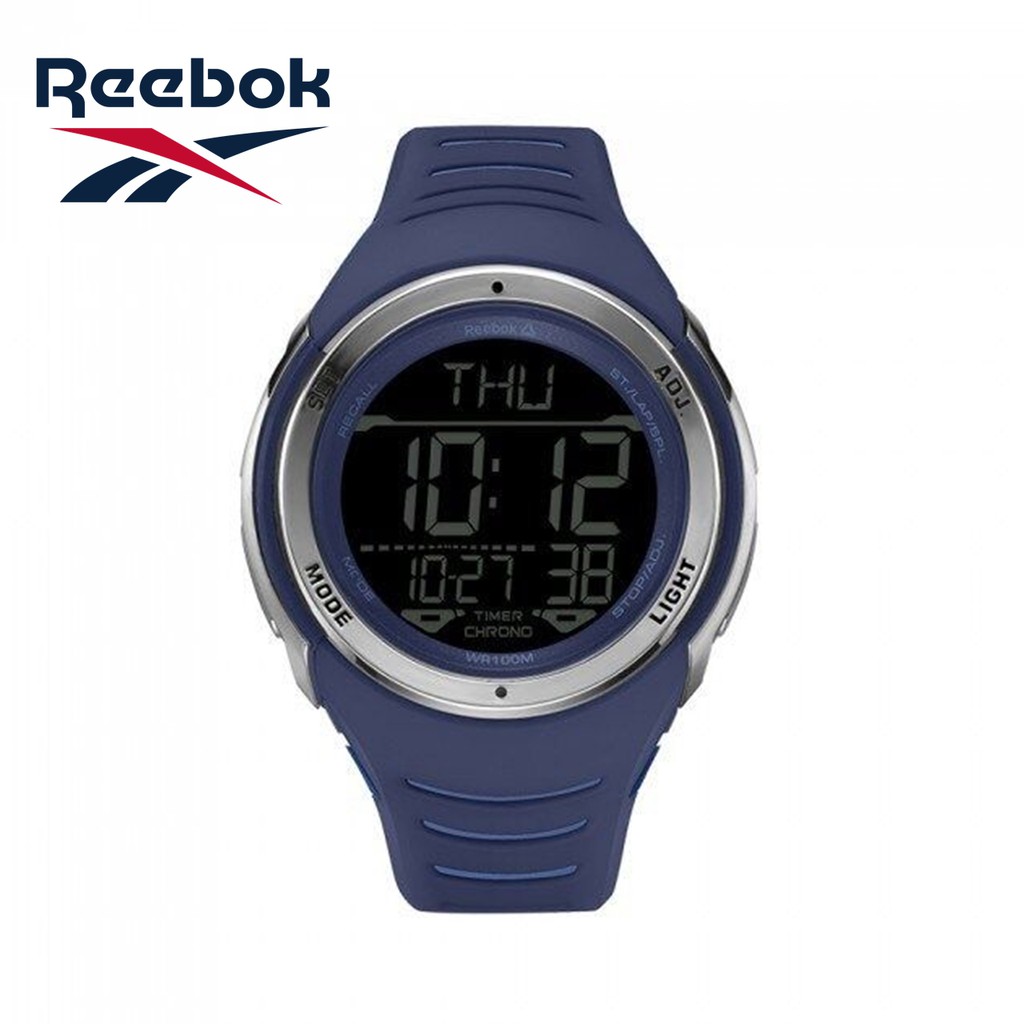 Reebok Watch รุ่น RD-VER-G9-PNPN-B1 นาฬิกาข้อมือ Digital สายซิลิโคนน้ำเงิน