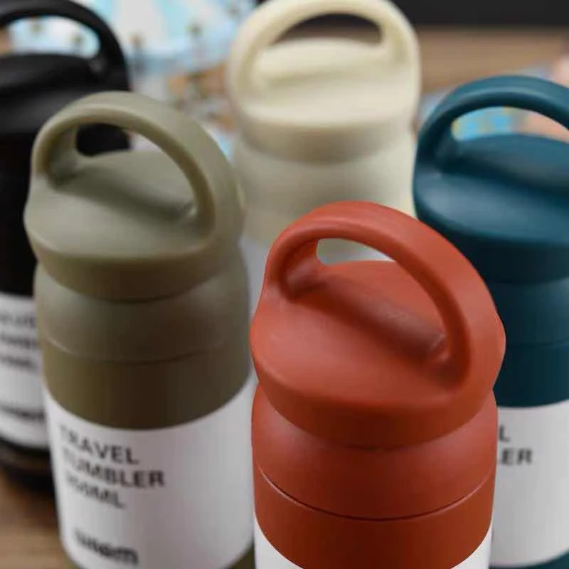 《jiao66》กระติกน้ำ KitchenMarksกระติกน้ำสแตนเลส 350ML- 500ML กระติกน้ำสูญญากาศ HomehuK เก็บความร้อน-เย็น 12-18ชม. thumbnail 5
