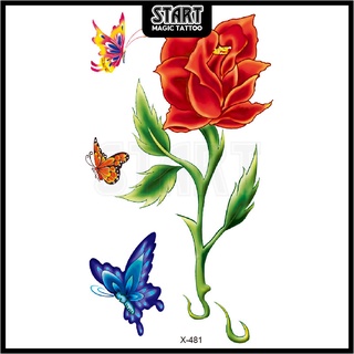 【Start Magic Tattoo】สติกเกอร์รอยสักชั่วคราว กันน้ํา ติดทนนาน 10 ซม. × 6 ซม. 2 สัปดาห์ 15 วัน