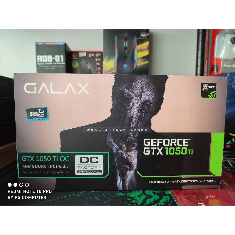 GALAX GTX 1050 Ti 4GB(1F)ไม่ต่อไฟเพิ่ม