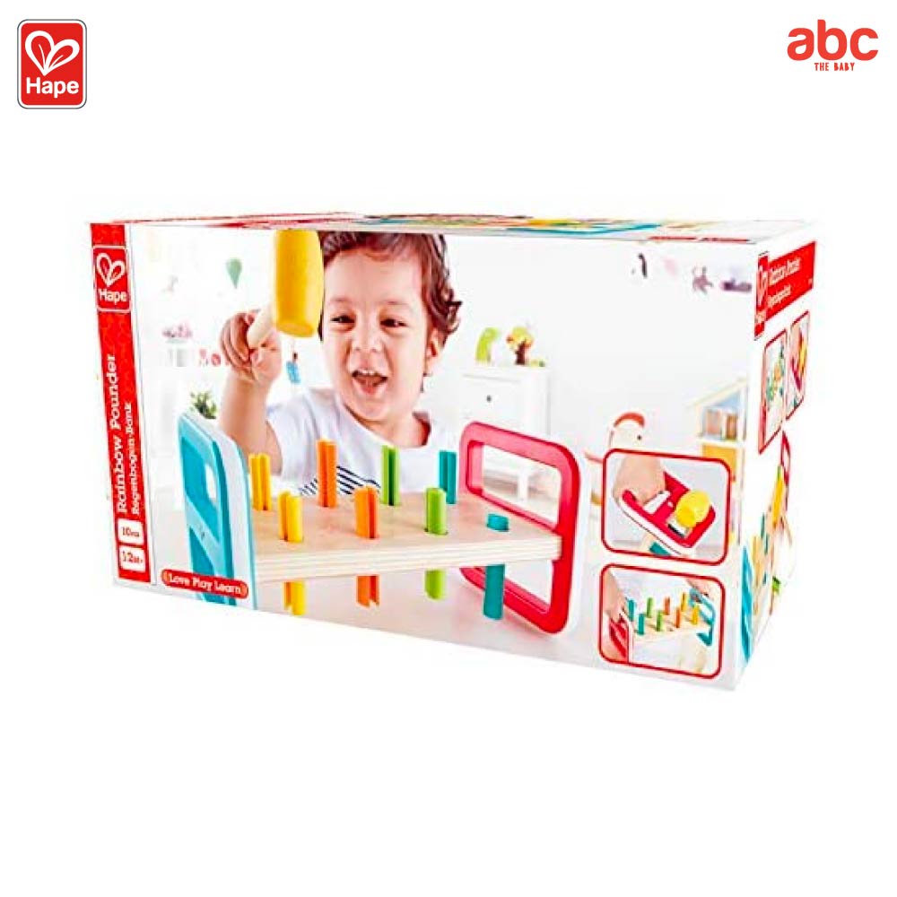 Hape ของเล่นไม้ ของเล่นดนตรี โต๊ะดนตรีหรรษา Rainbow Pounder ของเล่นเสริมพัฒนาการ 1 ขวบ ขึ้นไป - รูปที่ 3