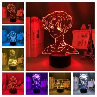 โคมไฟตั้งโต๊ะ LED รูป Tokyo Revengers 3D เปลี่ยนสีได้ 16 สี สําหรับตกแต่งห้องนอนเด็ก