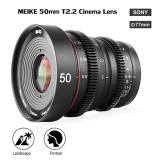 Lens MEIKE 50mm T2.2 Manual Focus Cinema Lens for Sony E Mount