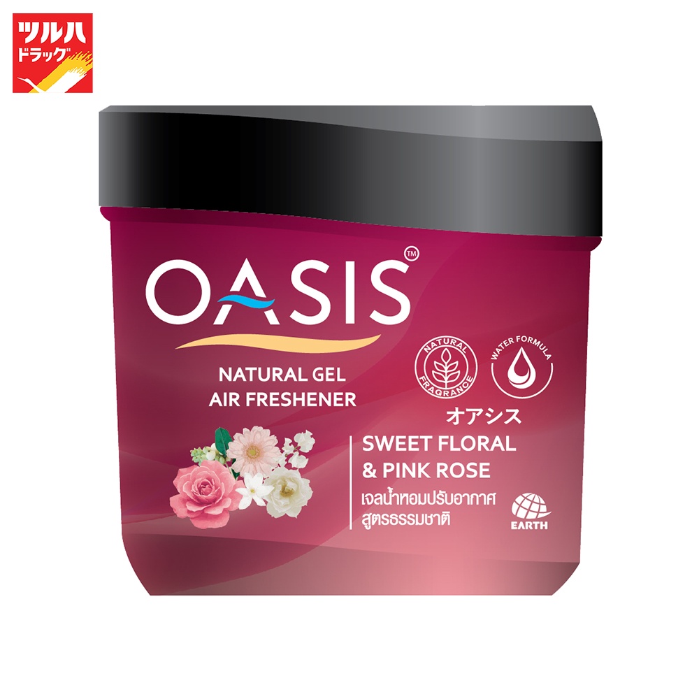 โอเอซิส เนเชอรัล เจล กลิ่นสวีท ฟลอรัล & พิงค์ โรส 180 กรัม/Oasis NATURAL GEL SWEET FLORAL & PINK ROSE 180 G
