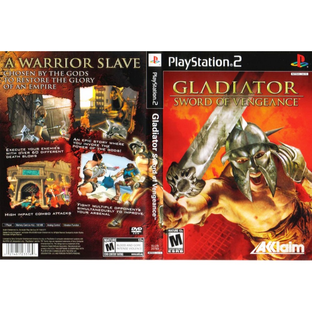 เกมส์ Gladiator - Sword of Vengeance (PS2) สำหรับเครื่องที่แปลงระบบแล้วเท่านั้น