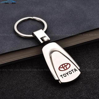 พวงกุญแจรถยนต์แบบโลหะสแตนเลส toyota car logo 3d