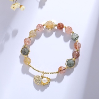 MINDO กำไลหิน สร้อยข้อมือ (เสริมดวง โชคลาภเงินทอง ความร่ำรวย)ปรับสมดุลร่างกาย กำไลหินนำโชค มงคลรอบด้าน