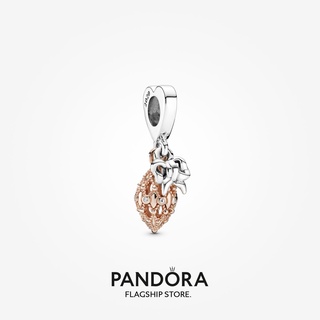 Pandora เครื่องประดับ ชุบทอง 14k สีโรสโกลด์ ของขวัญวันเกิด สําหรับสุภาพสตรี p615