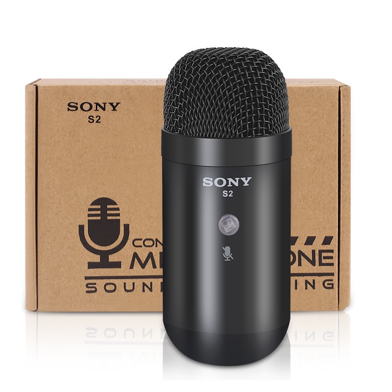 ไมค์อัดเสียง ไมโครโฟนคอนเดนเซอร์  sony แท้ S1/S2 ไมค์ไลฟ์สด usb Microphone ไมค์คอนแดนเซอ พร้อม ขาตั้งไมค์โครโฟน