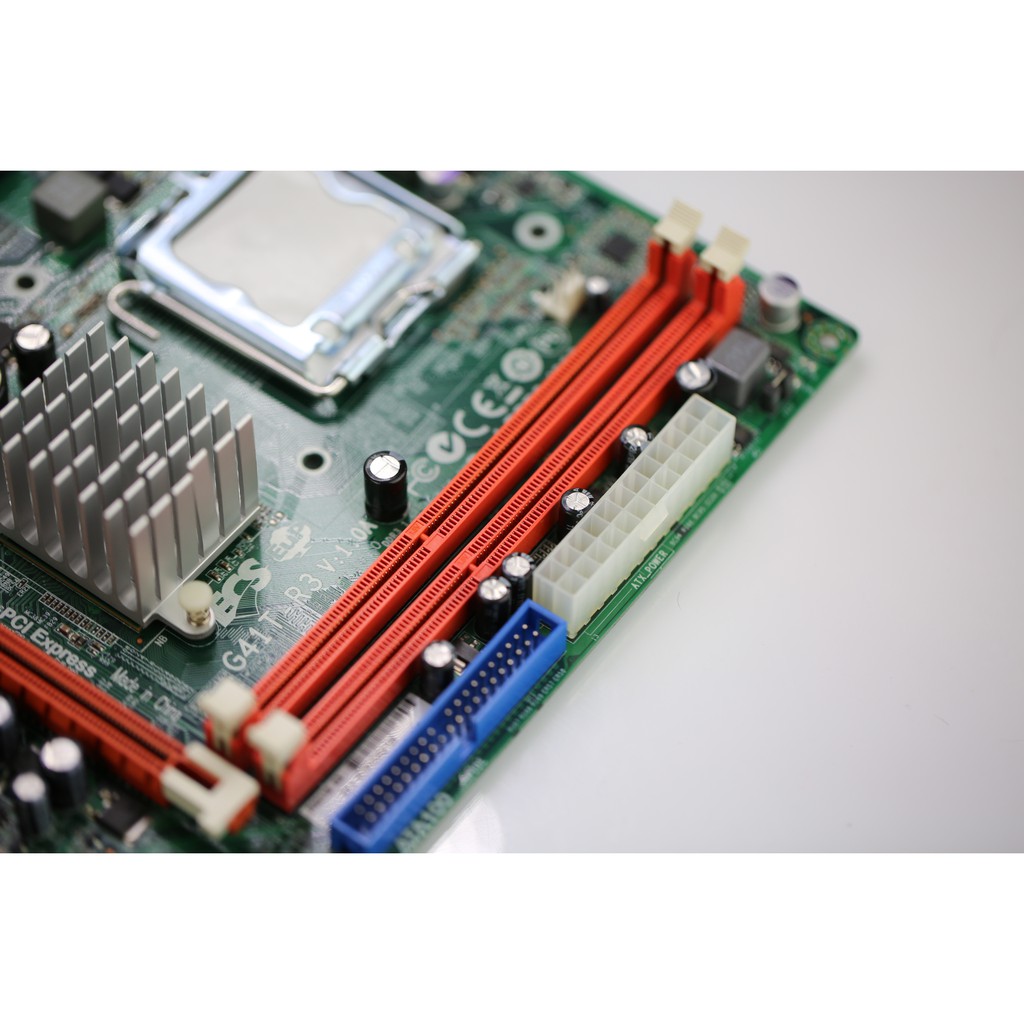 เมนบอร์ด(Socket 775)(mATX) ECS G41T-R3 (RAM DDR3 16Chip เท่านั้น) ฝา ...