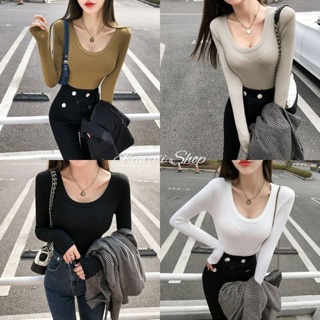 ส่งฟรีเสื้อแขนยาวคอยู