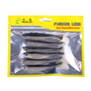 Hengjia 6pcs/Pack 10CM/5.3G Fishing Lures Artificial soft Fishing Baits Soft Lures Shads Soft Simulation Lure for Sea Carp