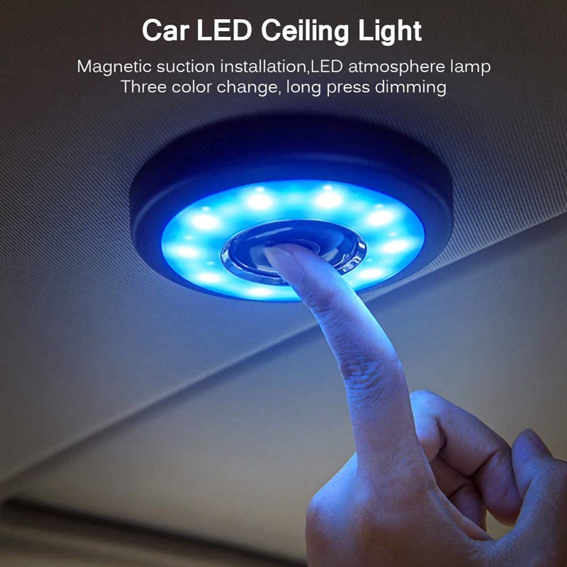 Car LED Ceiling Light, 5V 4W Car Interior Roof Light, USB Charging